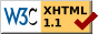 XHTML 1.1 V&aacute;lido
