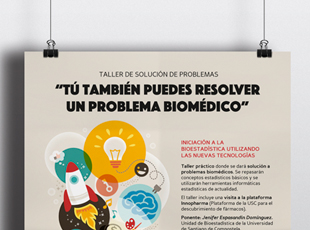 Equipo de investigación GridECMB. Universidad de Santiago de Compostela - Diseño de cartelería para talleres